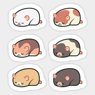 Sleepy Syrian Hamster Pack Sticker